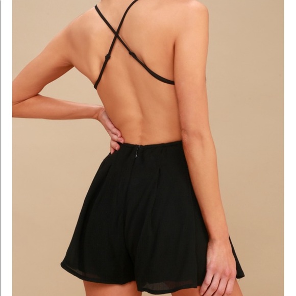 Black low back romper - Picture 8 of 8